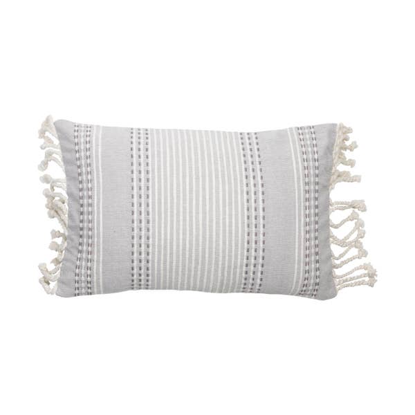 Hand Woven Nila Pillow Gray
